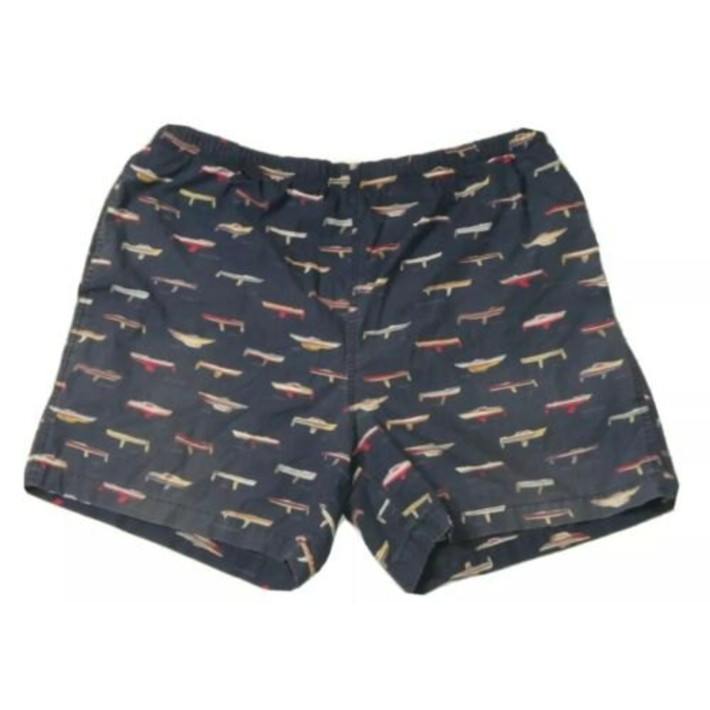 Nautica Swim Trunks Stretch Drawstring Nautical Boats Lined Mens XL Quick Dry